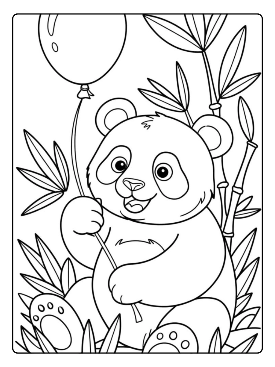 coloriage panda kawaii chibi