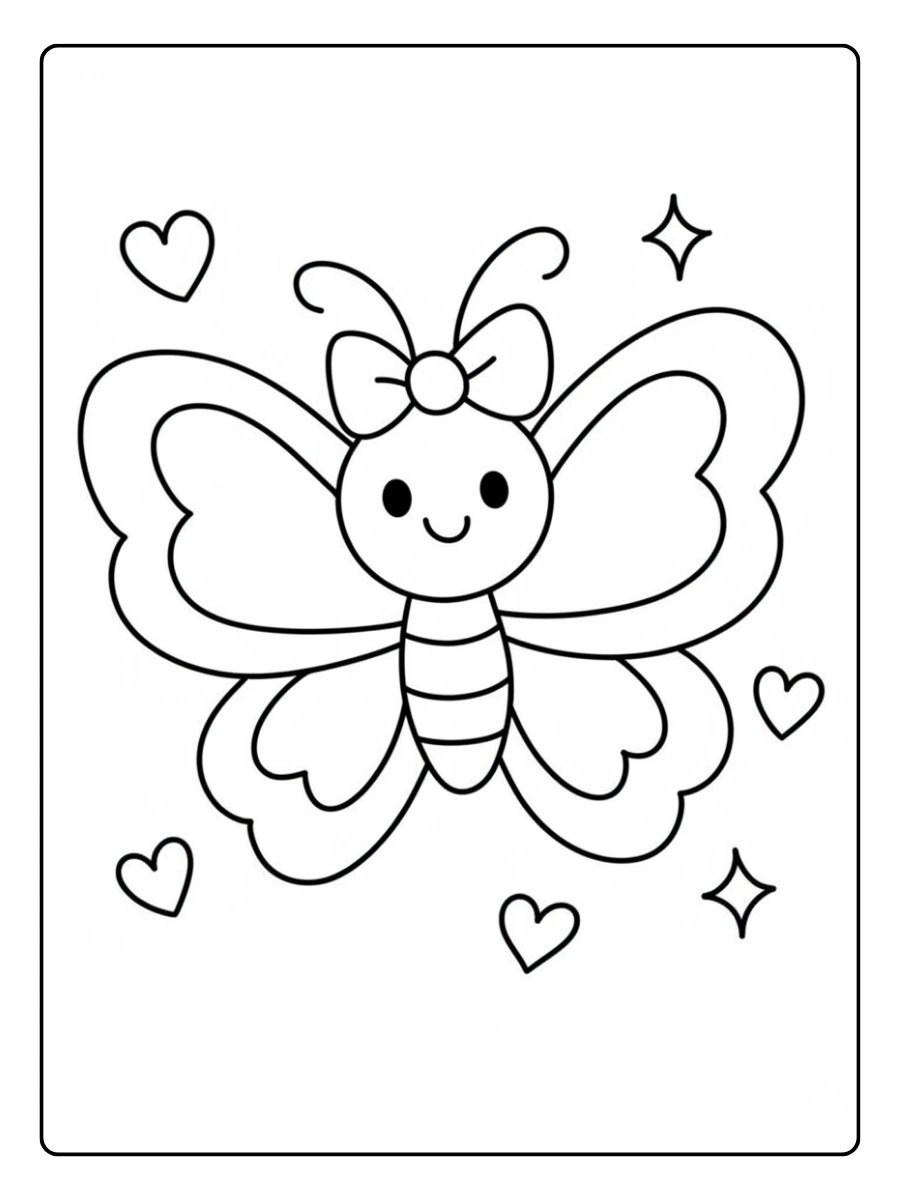 coloriage papillon détaillé