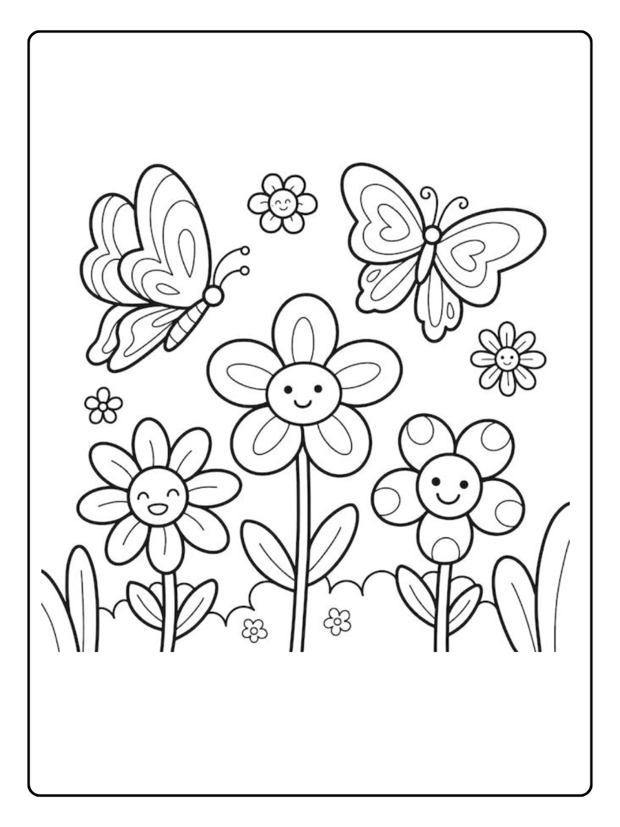 coloriage papillon tropical