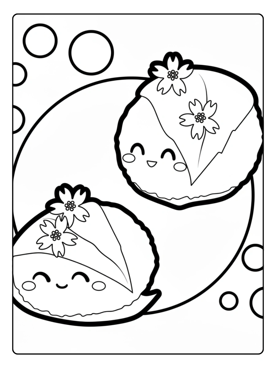 coloriage sakura mochi kawaii
