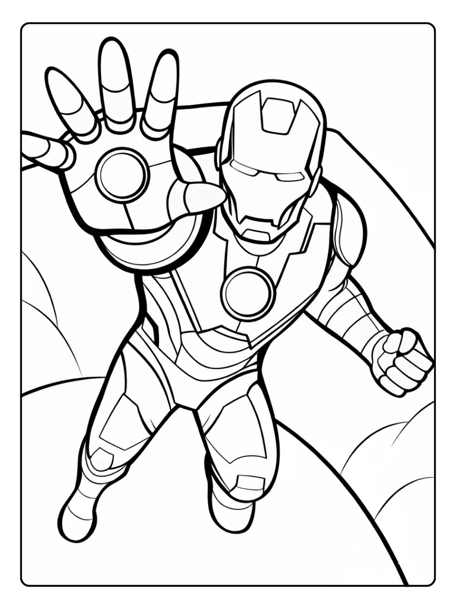 coloriage super héros Marvel