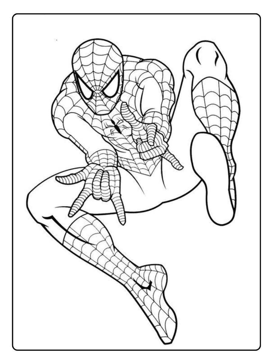 coloriage super héros dessin animé