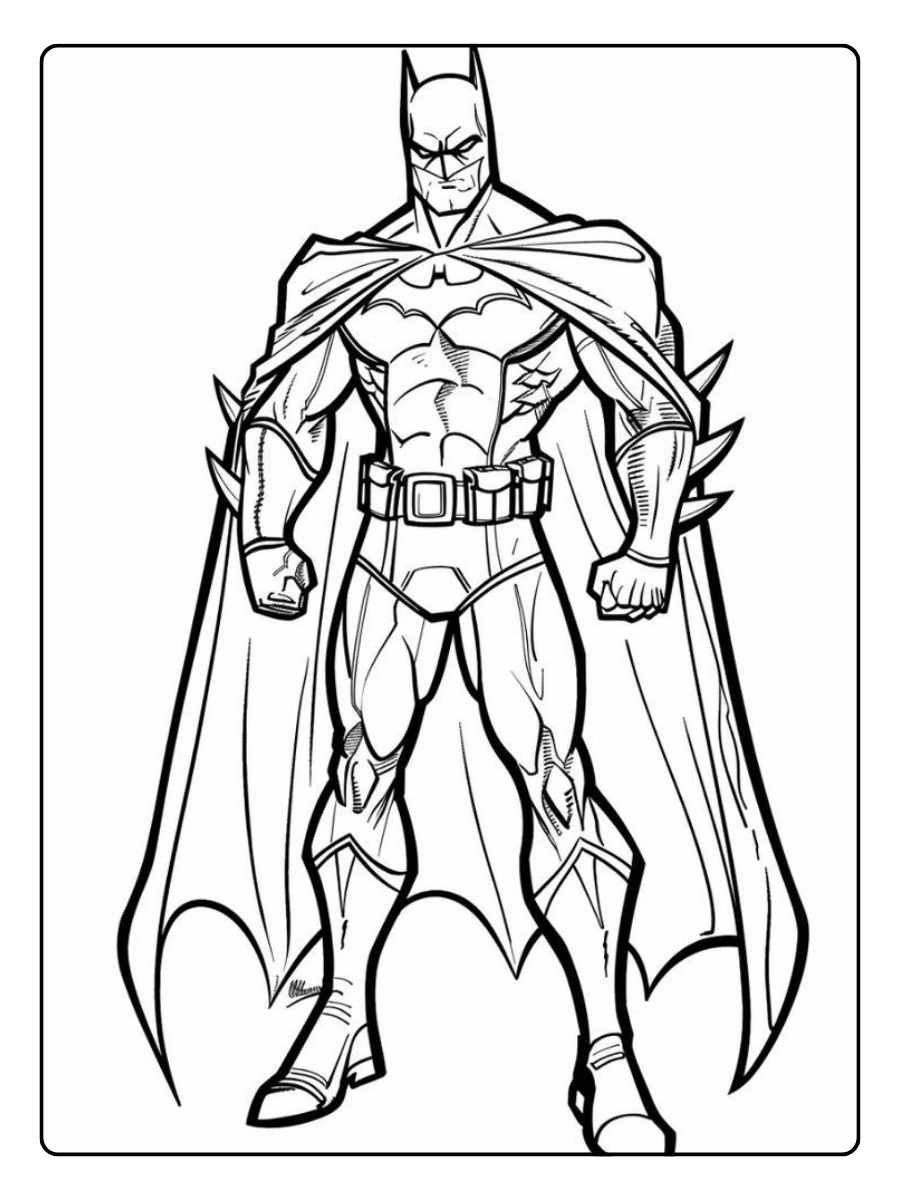 coloriage super héros en action