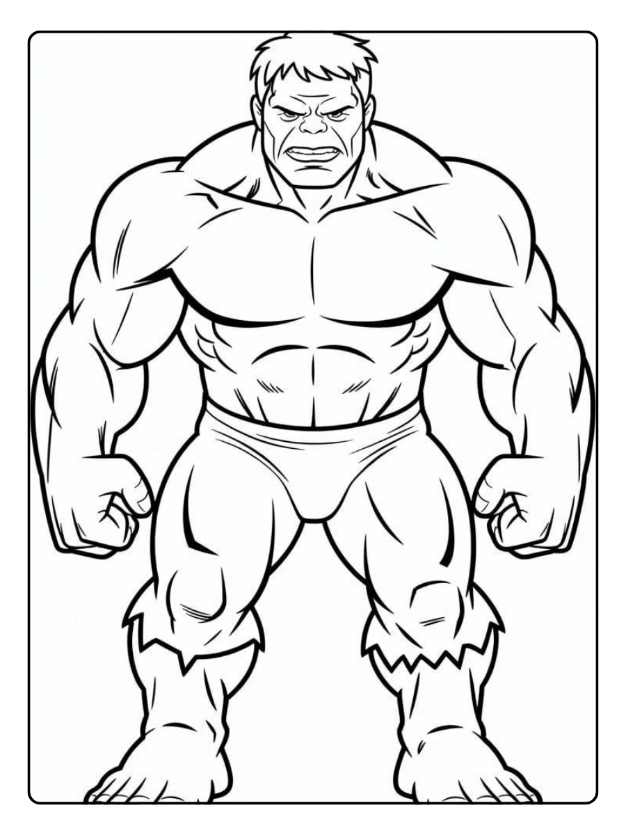 coloriage super héros réaliste