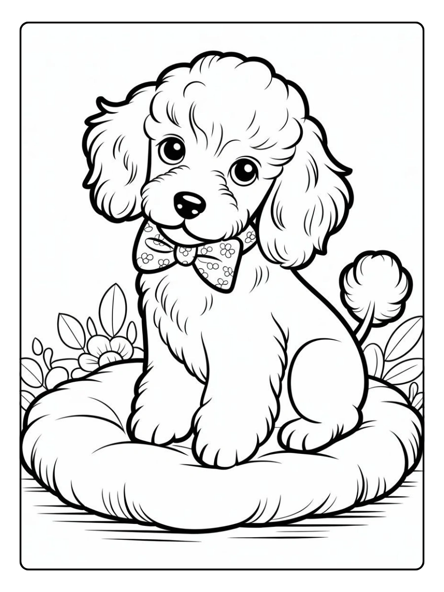 coloriage tête de chien