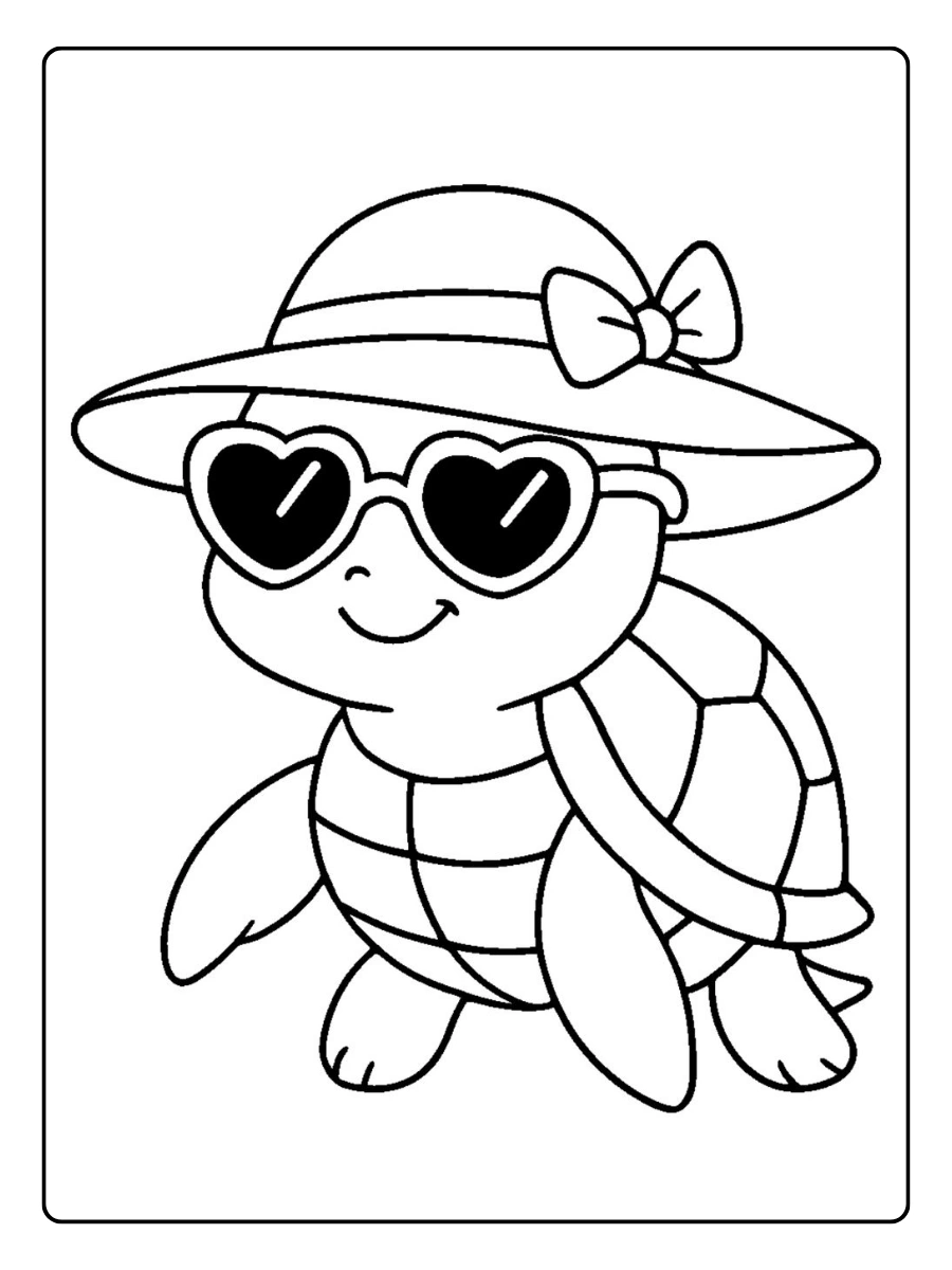 coloriage tortue à imprimer