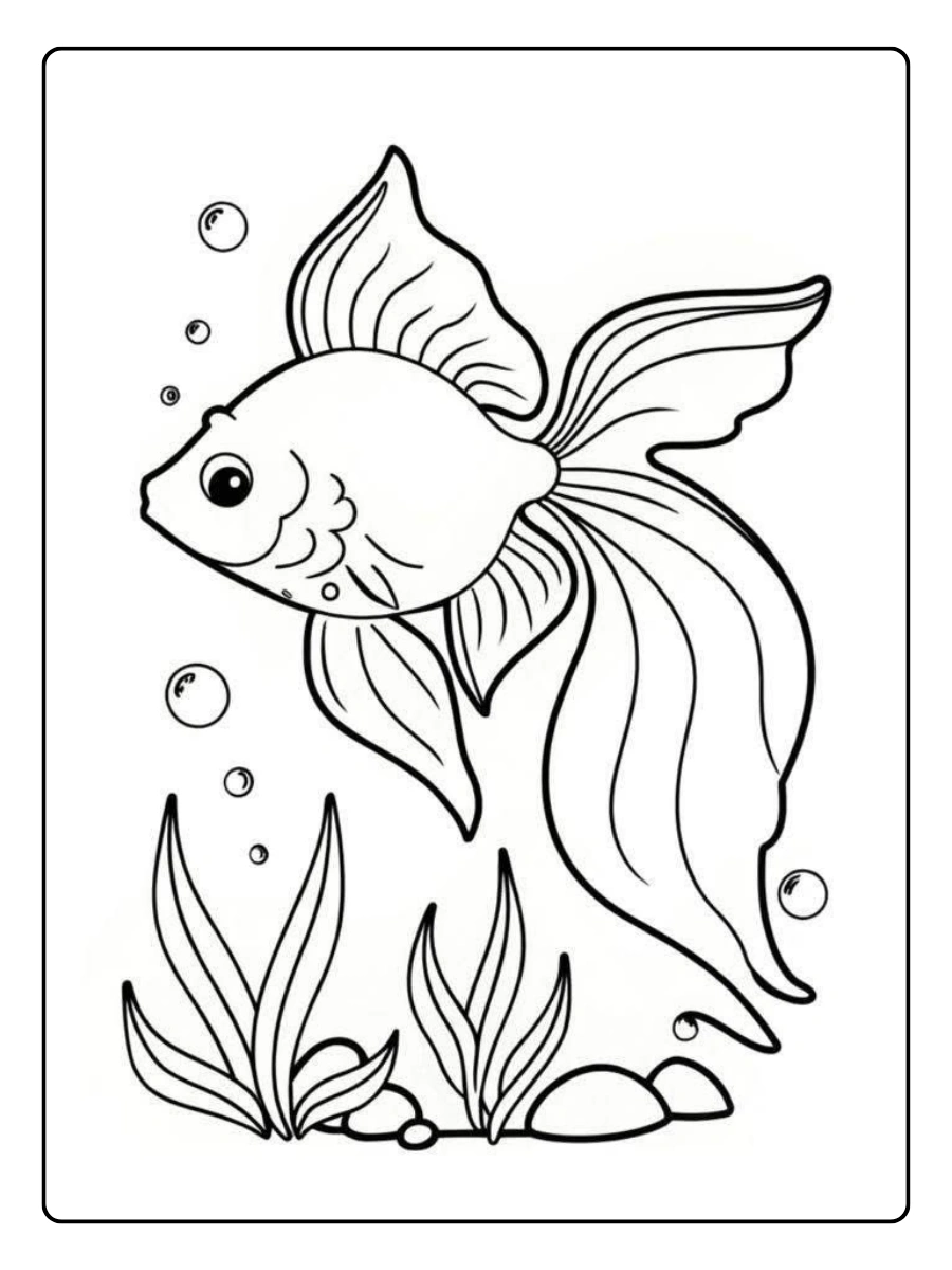 poisson coloriage à imprimer