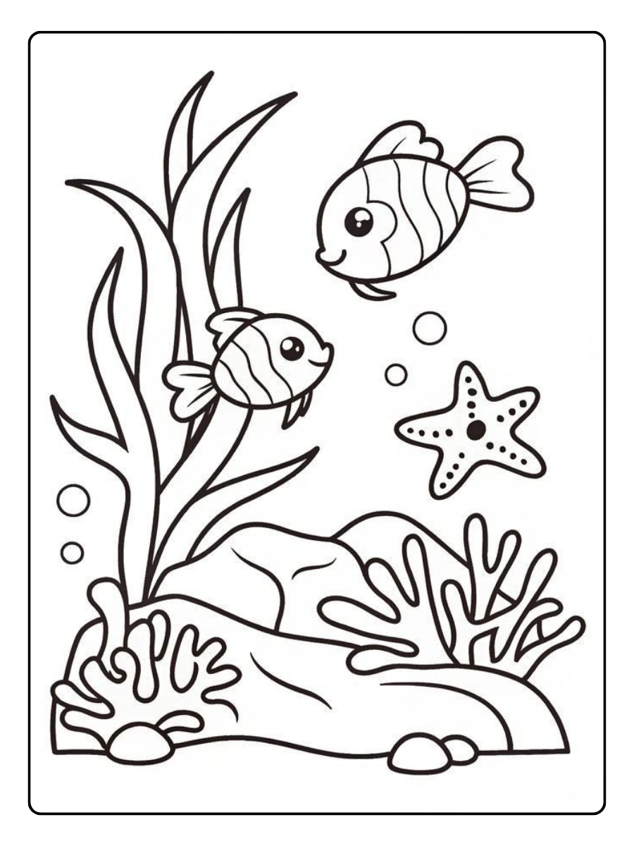 poisson coloriage pour enfants