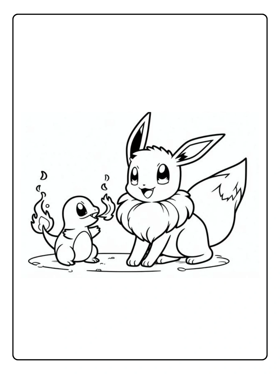 Coloriage Évoli à imprimer