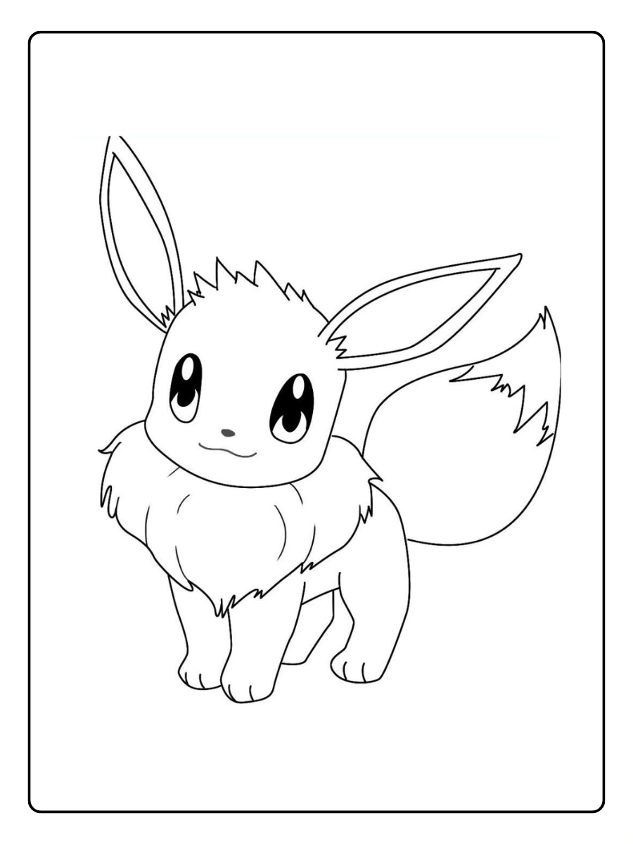 Coloriage Évoli facile