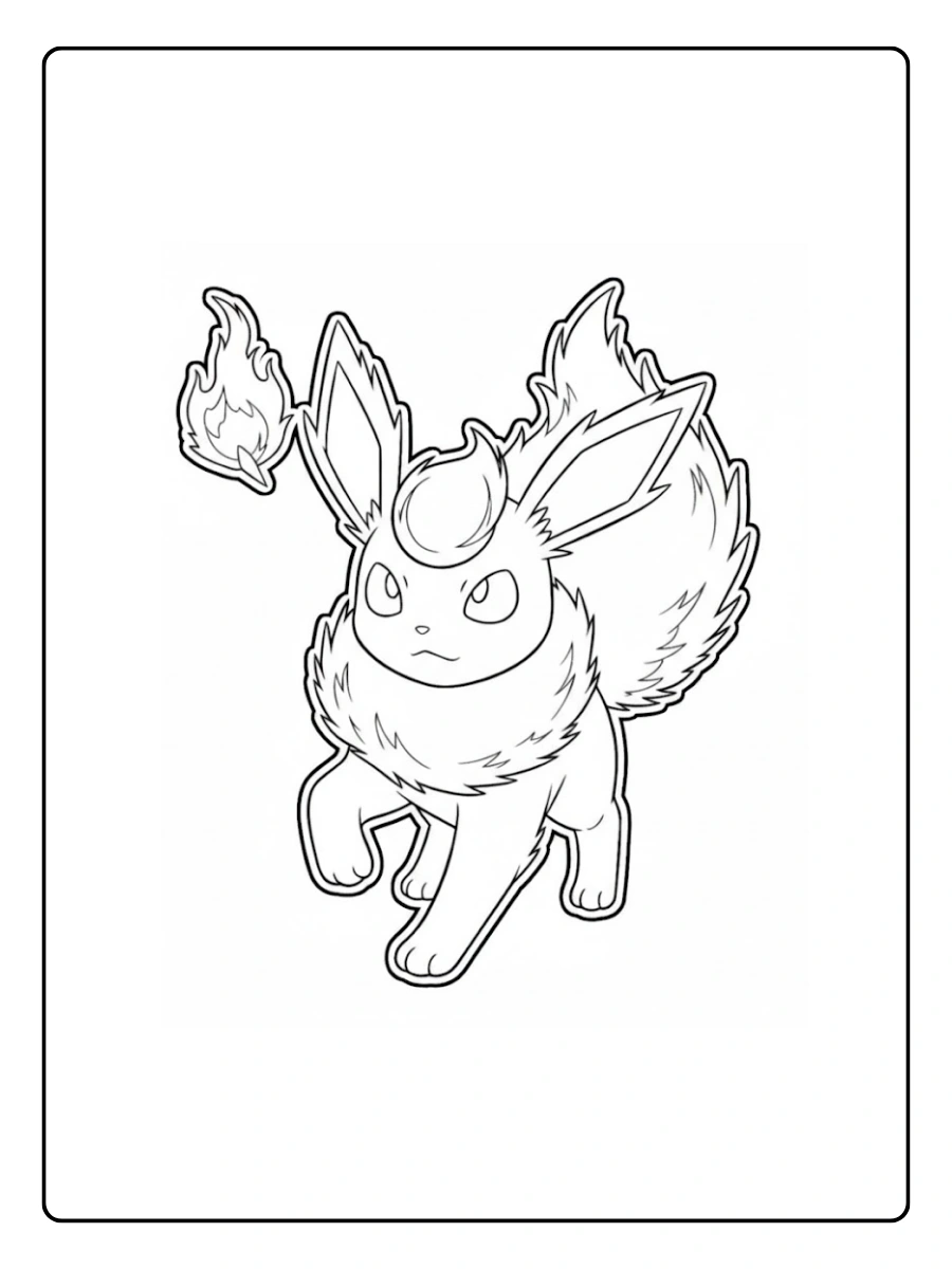 Coloriage Évoli pour débutants