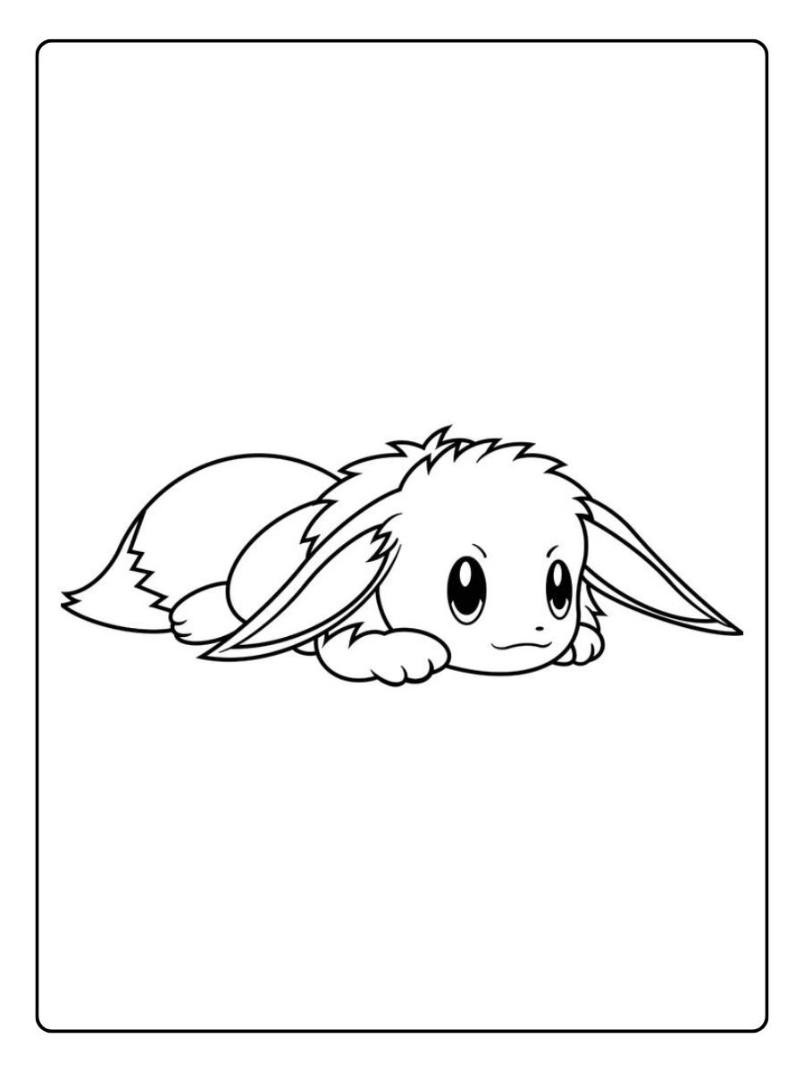 Coloriage Évoli simple