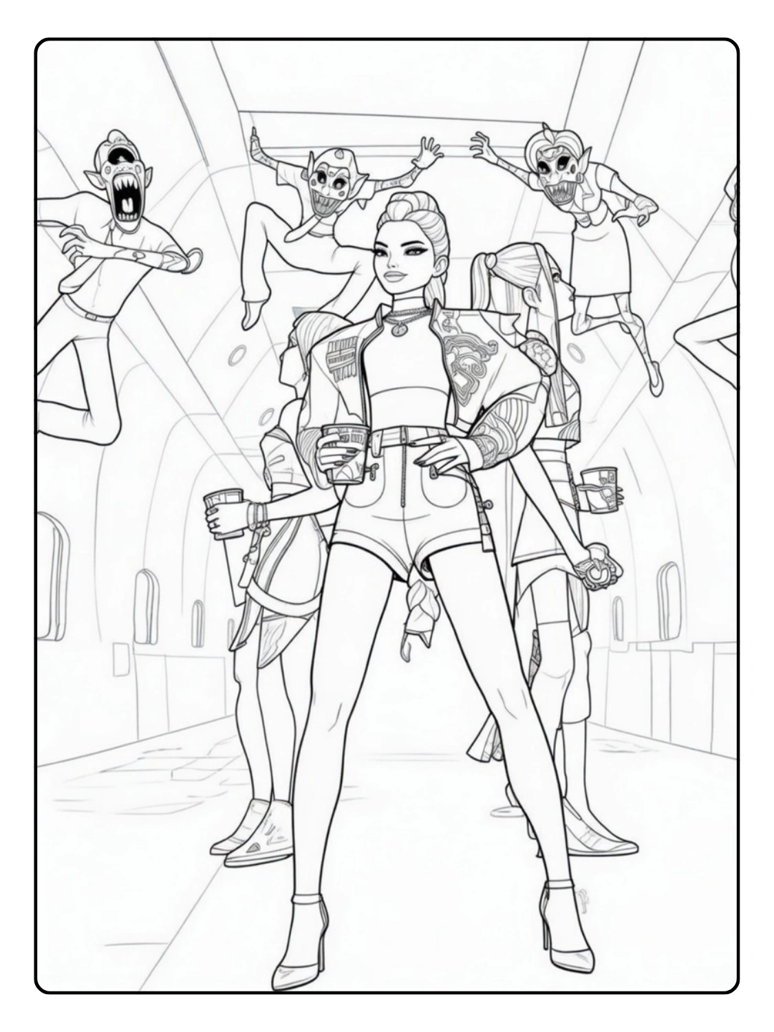 Coloriage Kpop Demon Hunters (12)