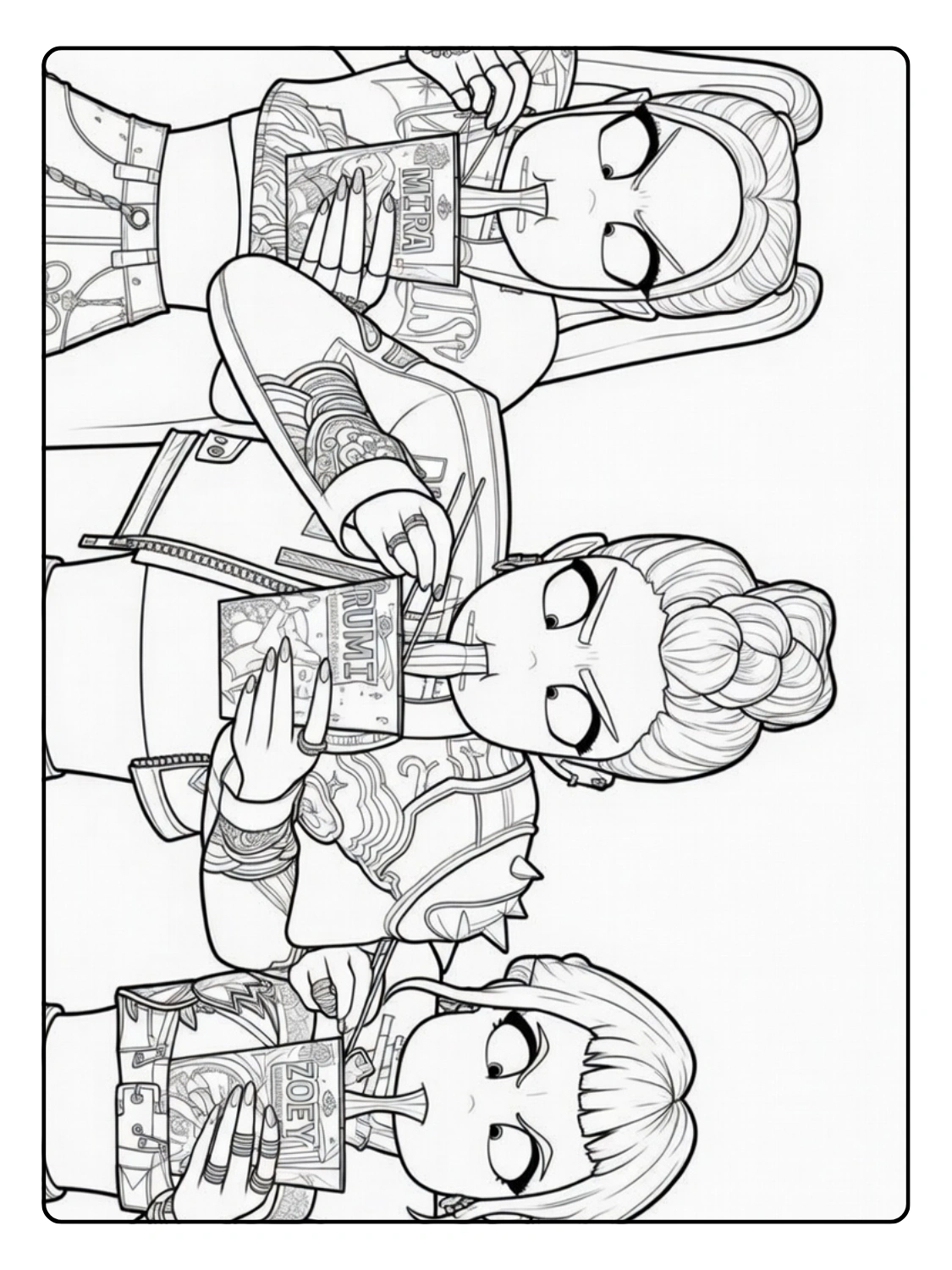 Coloriage Kpop Demon Hunters (15)