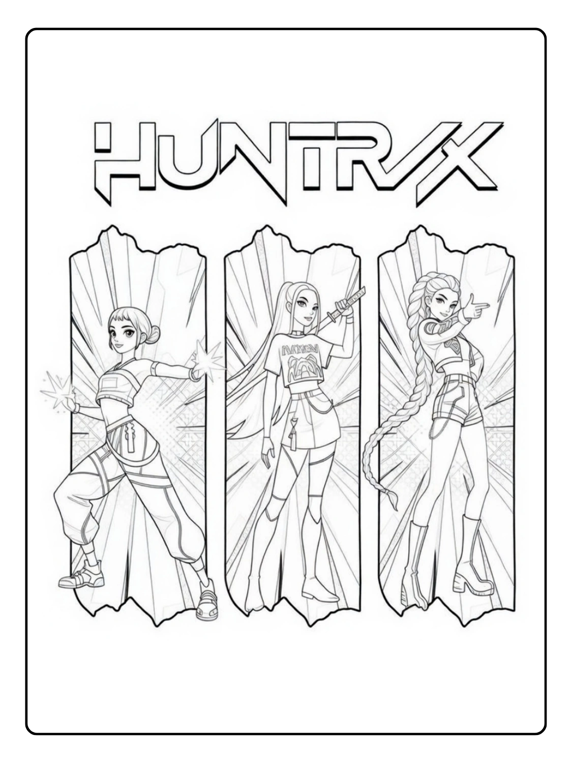 Coloriage Kpop Demon Hunters (17)