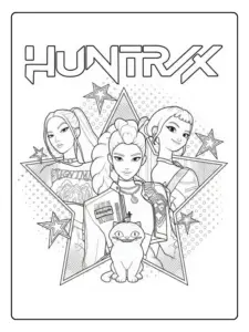 Coloriage Kpop Demon Hunters (18)