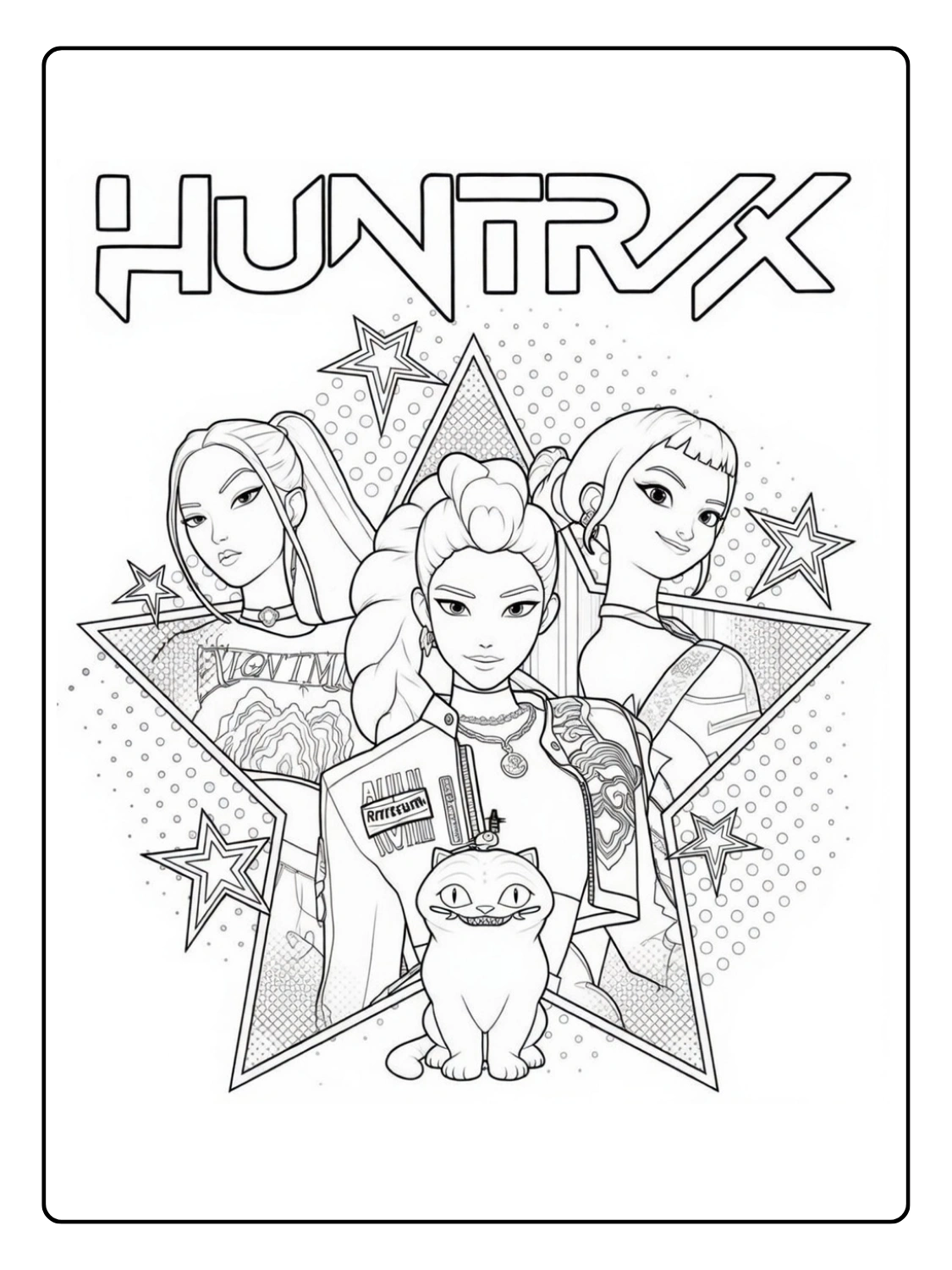 Coloriage Kpop Demon Hunters (18)