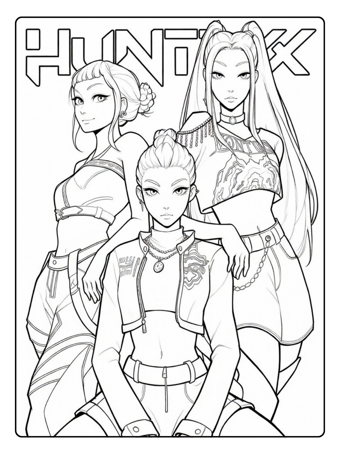 Coloriage Kpop Demon Hunters (19)