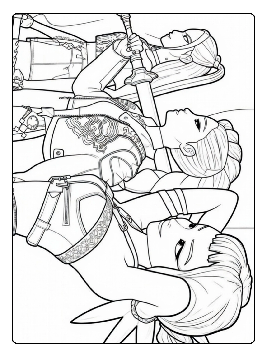 Coloriage Kpop Demon Hunters (21)