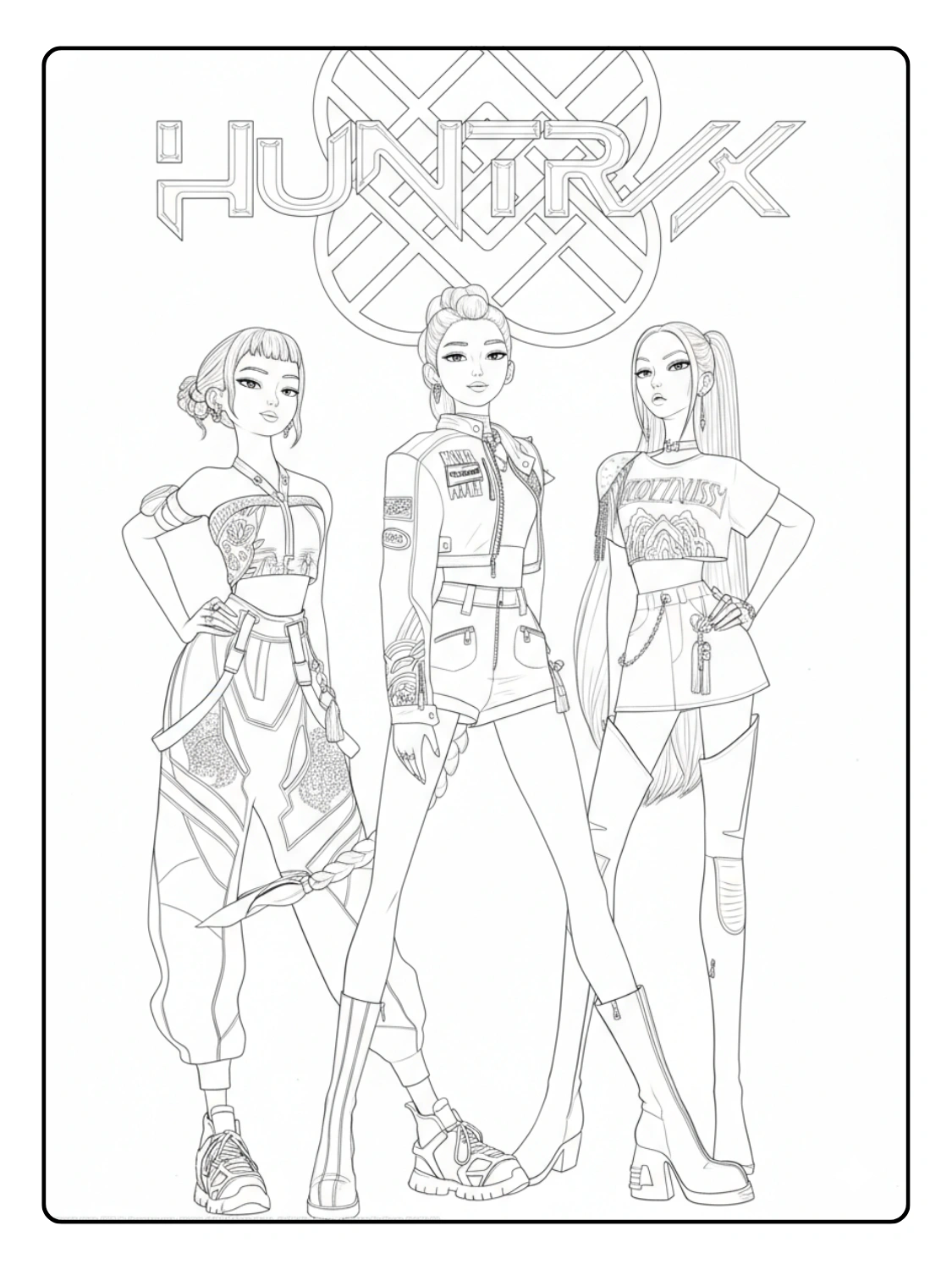 Coloriage Kpop Demon Hunters