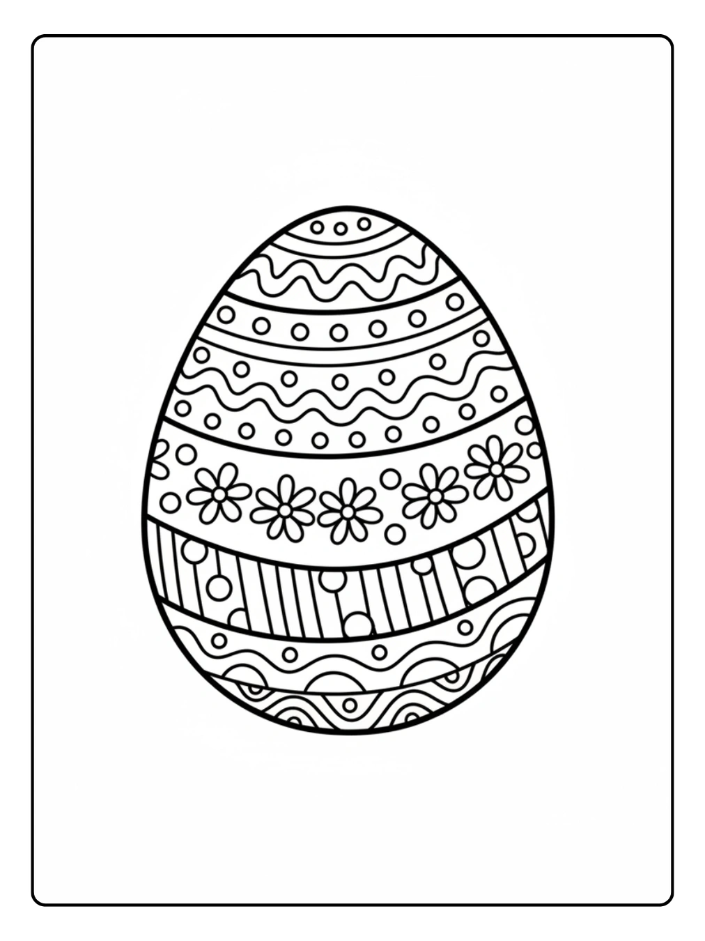 Coloriage Pâques Œufs