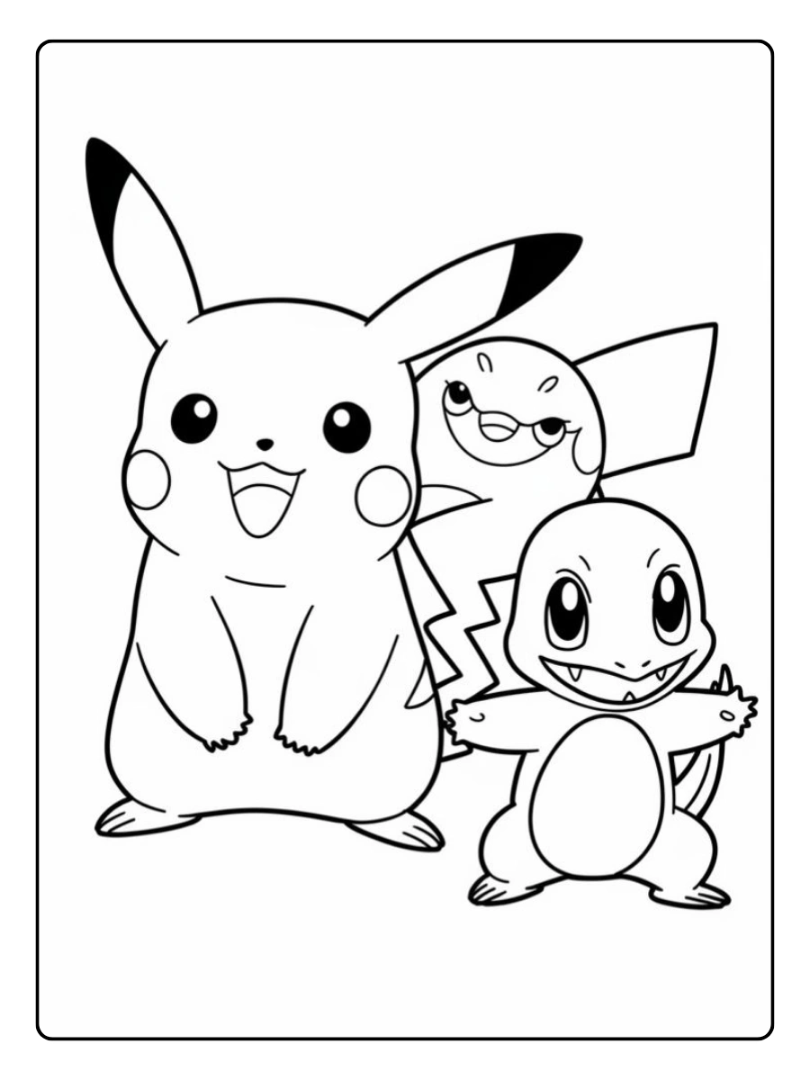 Coloriage Pikachu à imprimer