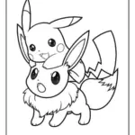 Coloriage Pokémon Évoli pour enfants