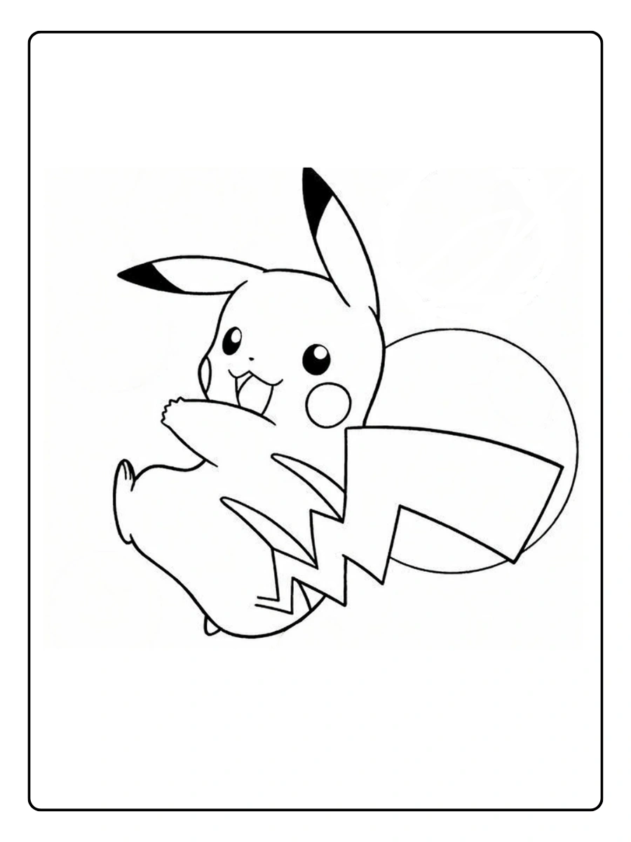 Coloriage Pokémon Pikachu pour enfants