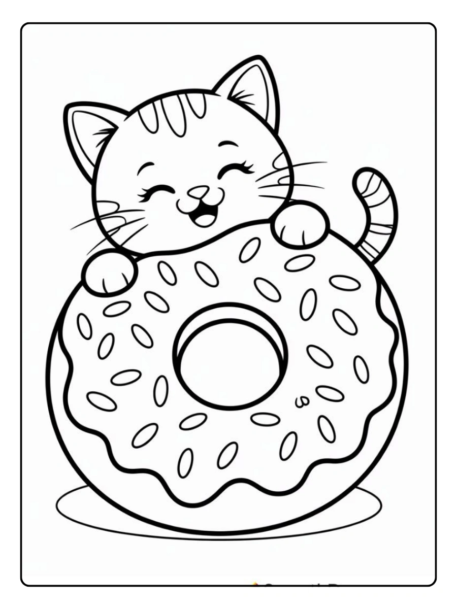 Coloriage animaux kawaii faciles