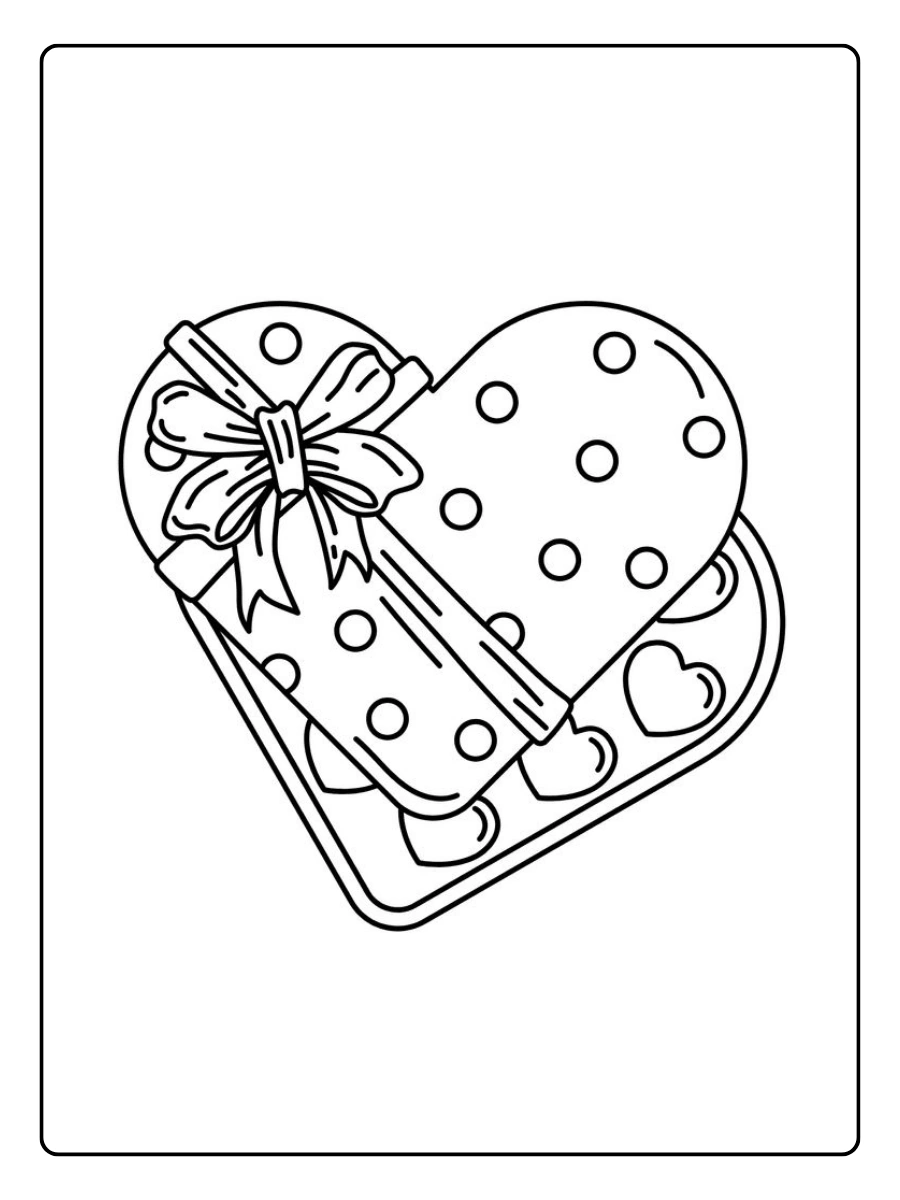 Coloriage cœur Saint Valentin adulte