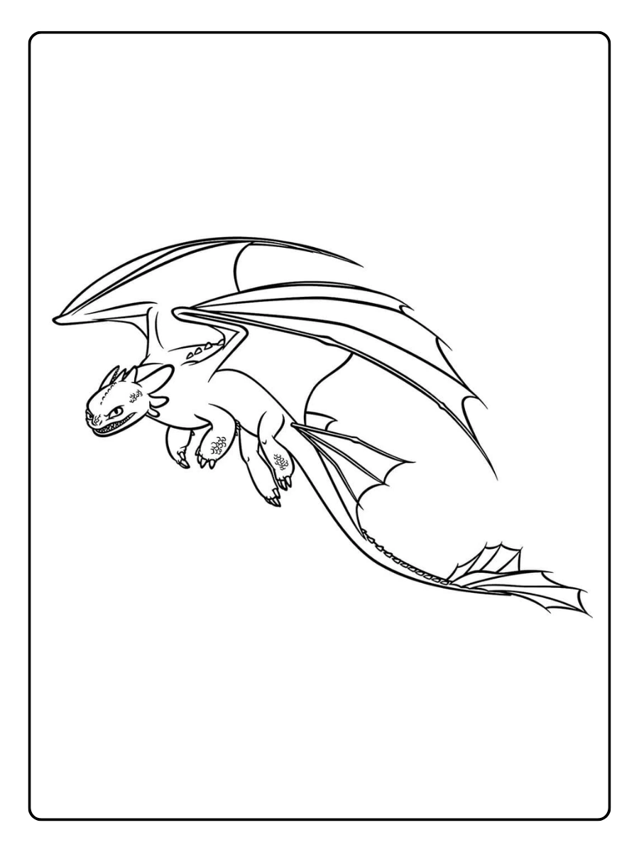 Coloriage dragon facile