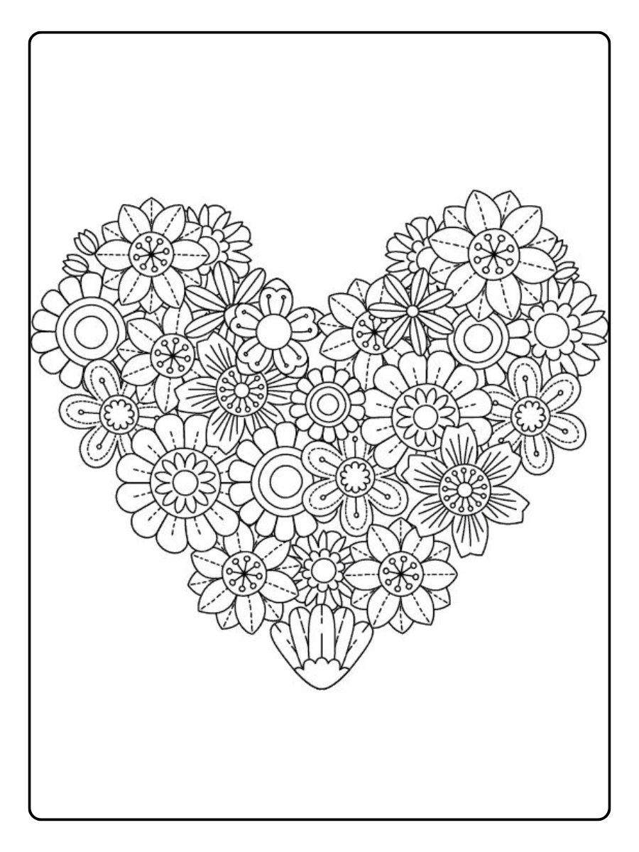 Coloriage magique Valentine chiffres et couleurs