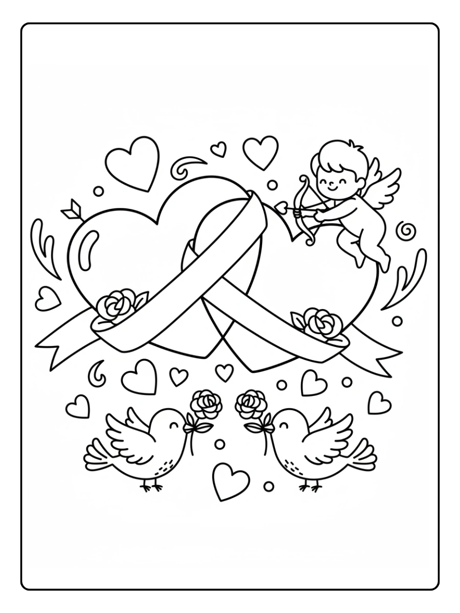 Coloriages Saint Valentin Gratuit