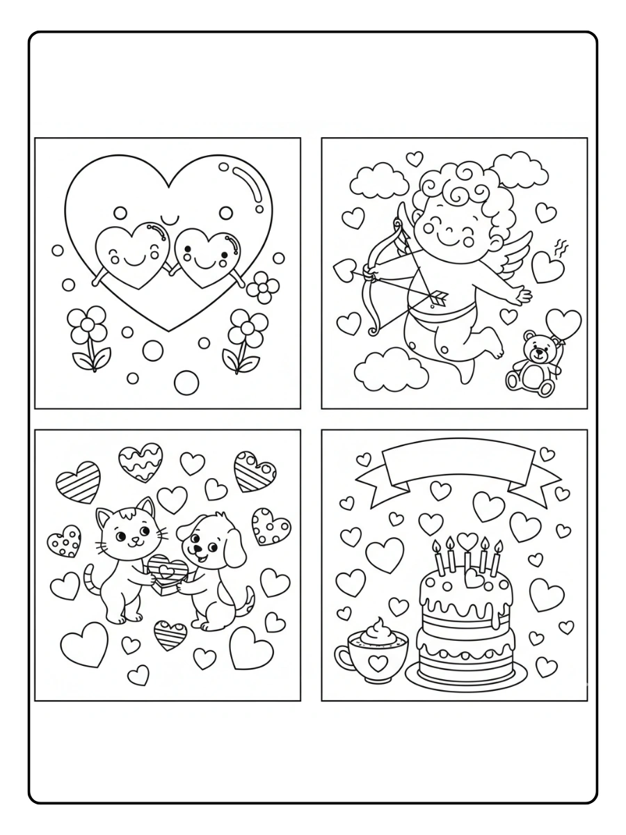 Coloriages Saint Valentin Maternelle