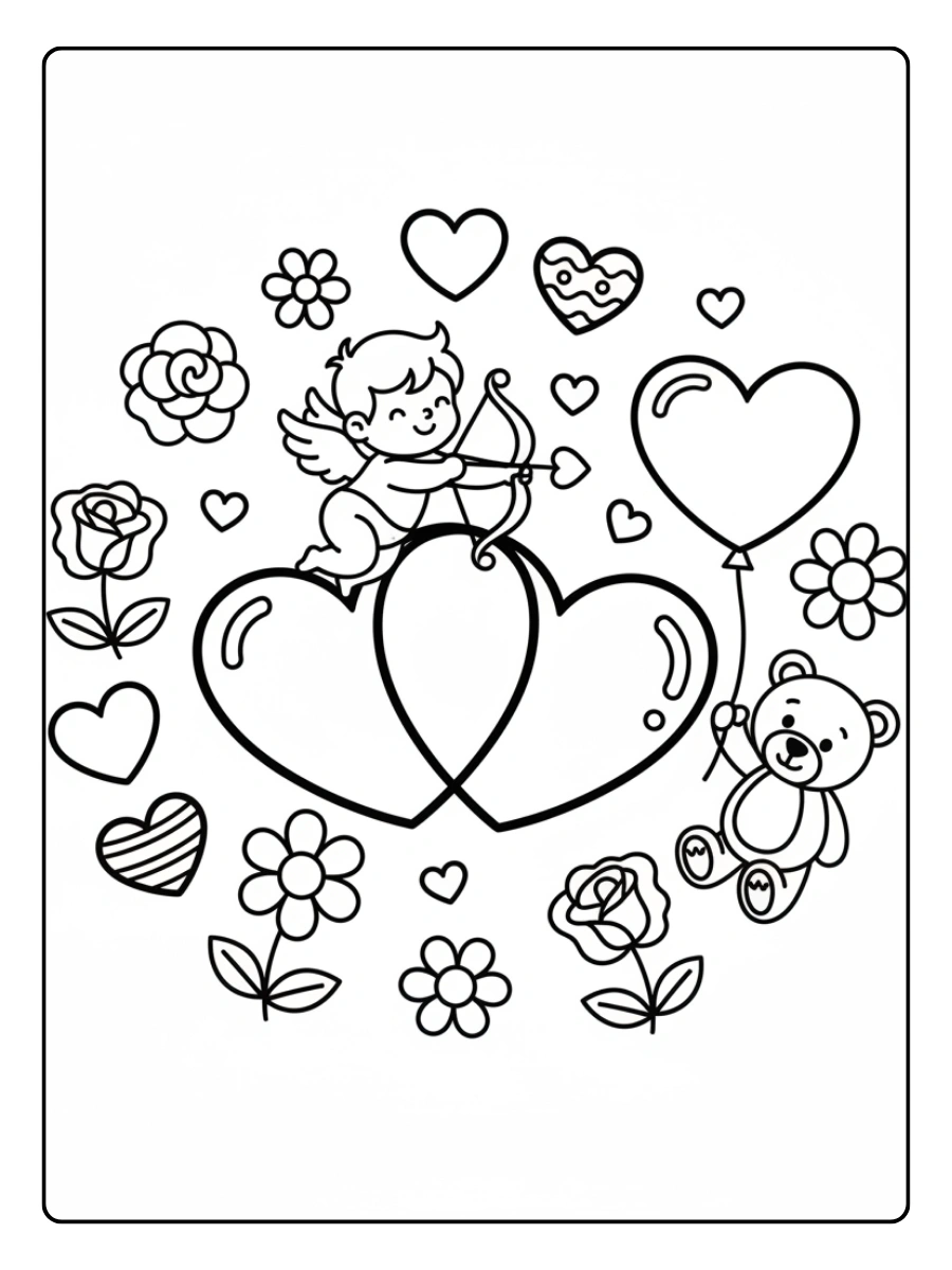 Coloriages Saint Valentin