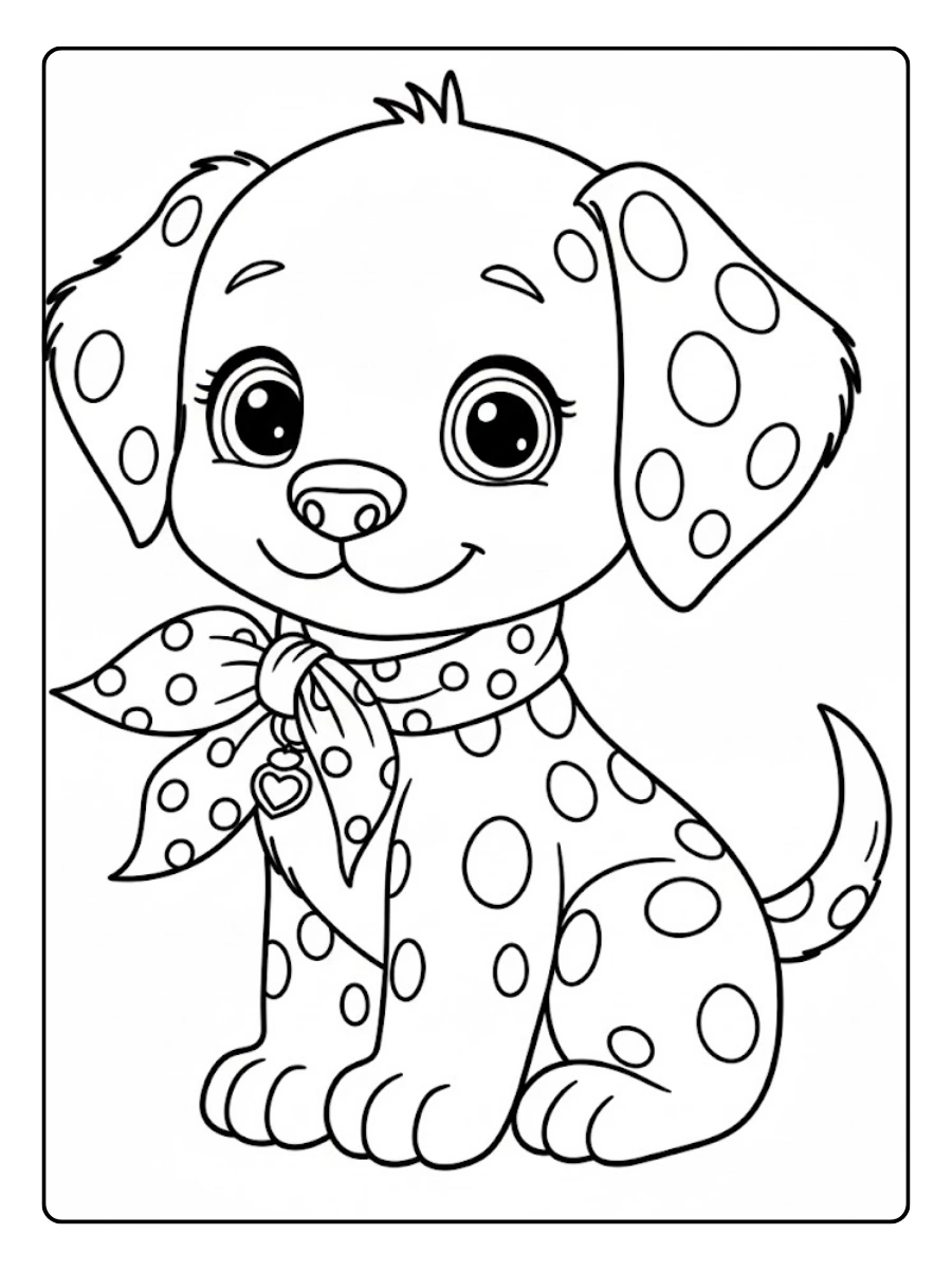 Dessin à colorier animaux kawaii