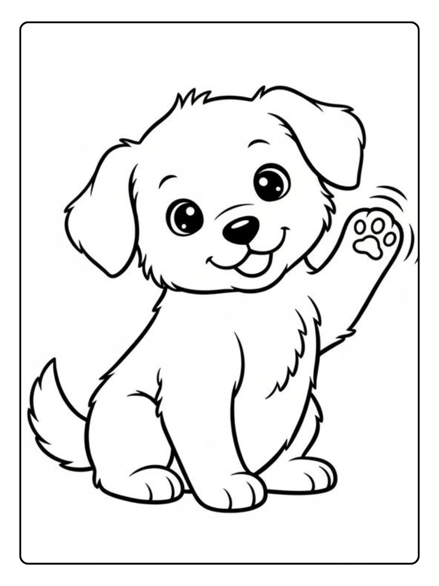 Dessin chien pour maternelle