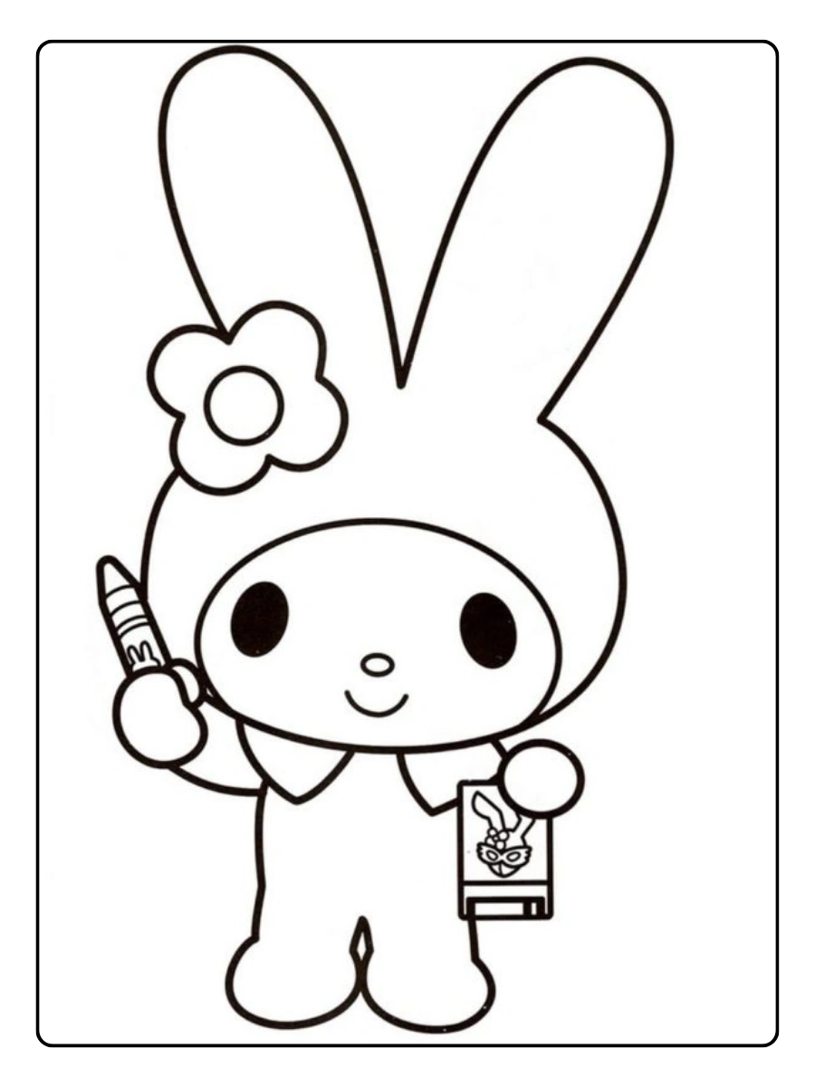 Dessin kawaii animaux à colorier