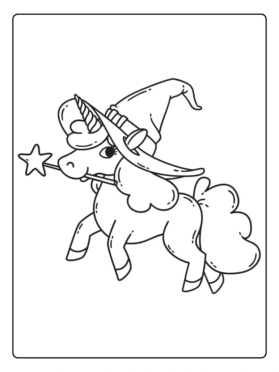Dessin licorne facile pour débutants