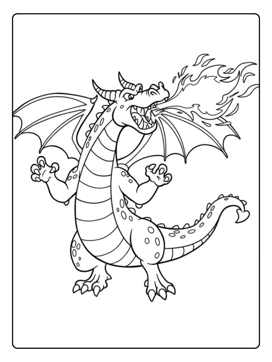 Dragon bébé coloriage