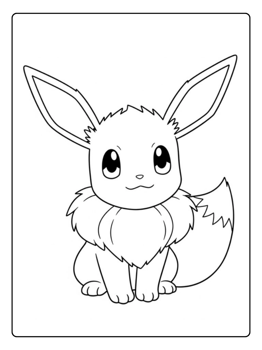 Évoli dessin à colorier