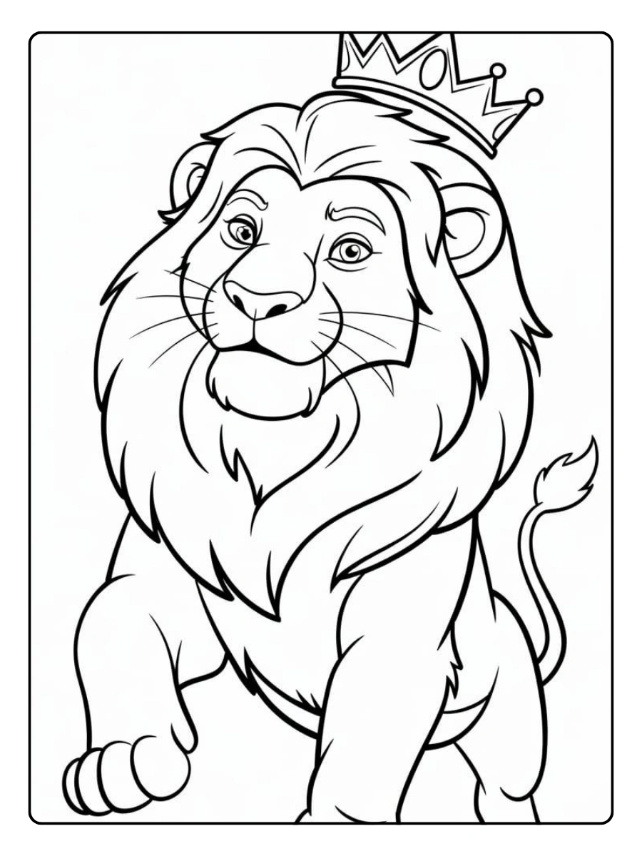 Roi Lion coloriage pour enfants
