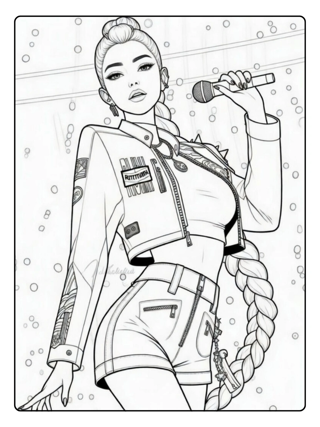 Rumi Coloriage (Kpop Demon Hunters) (10)