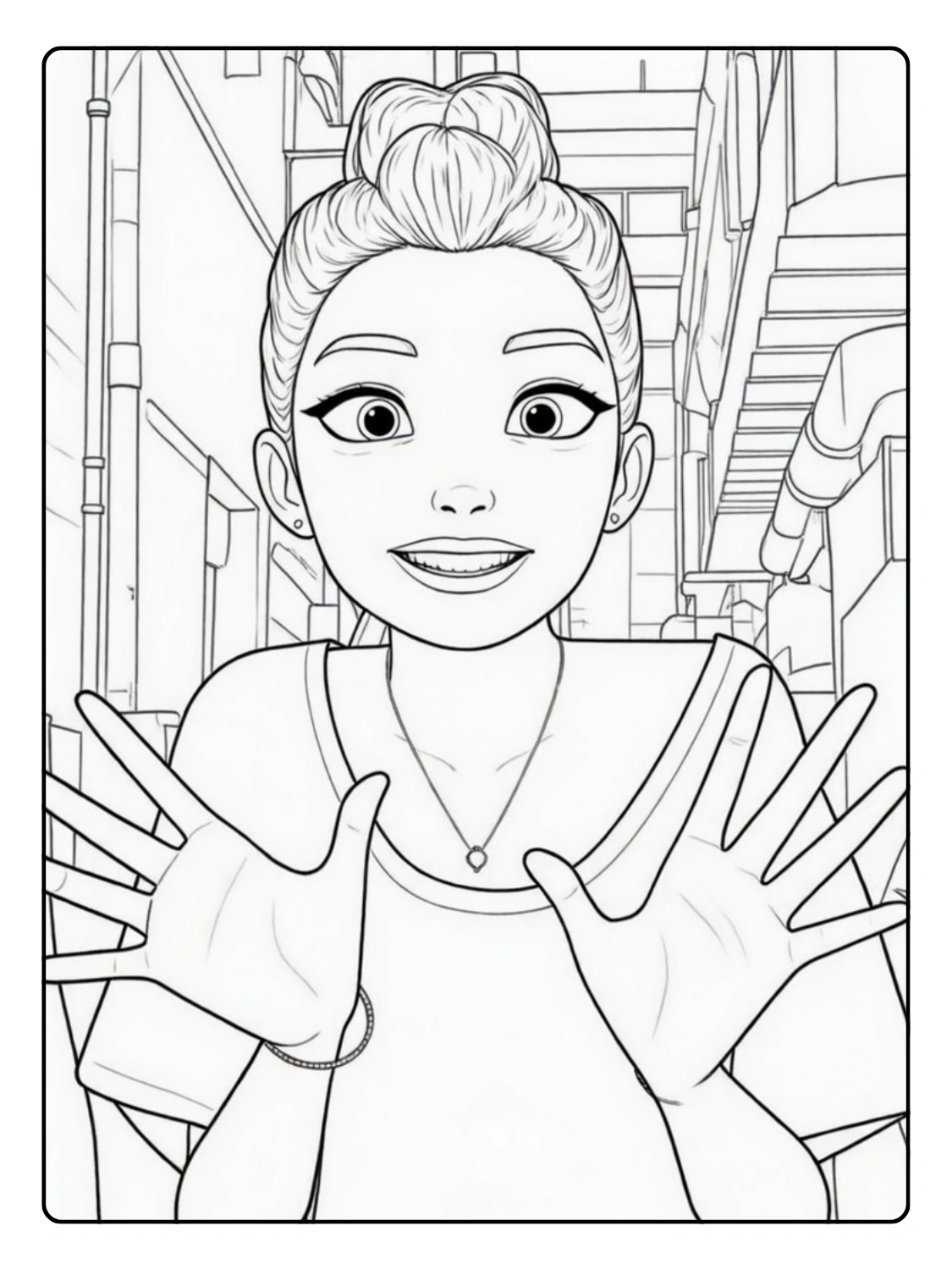 Rumi Coloriage (Kpop Demon Hunters) (12)