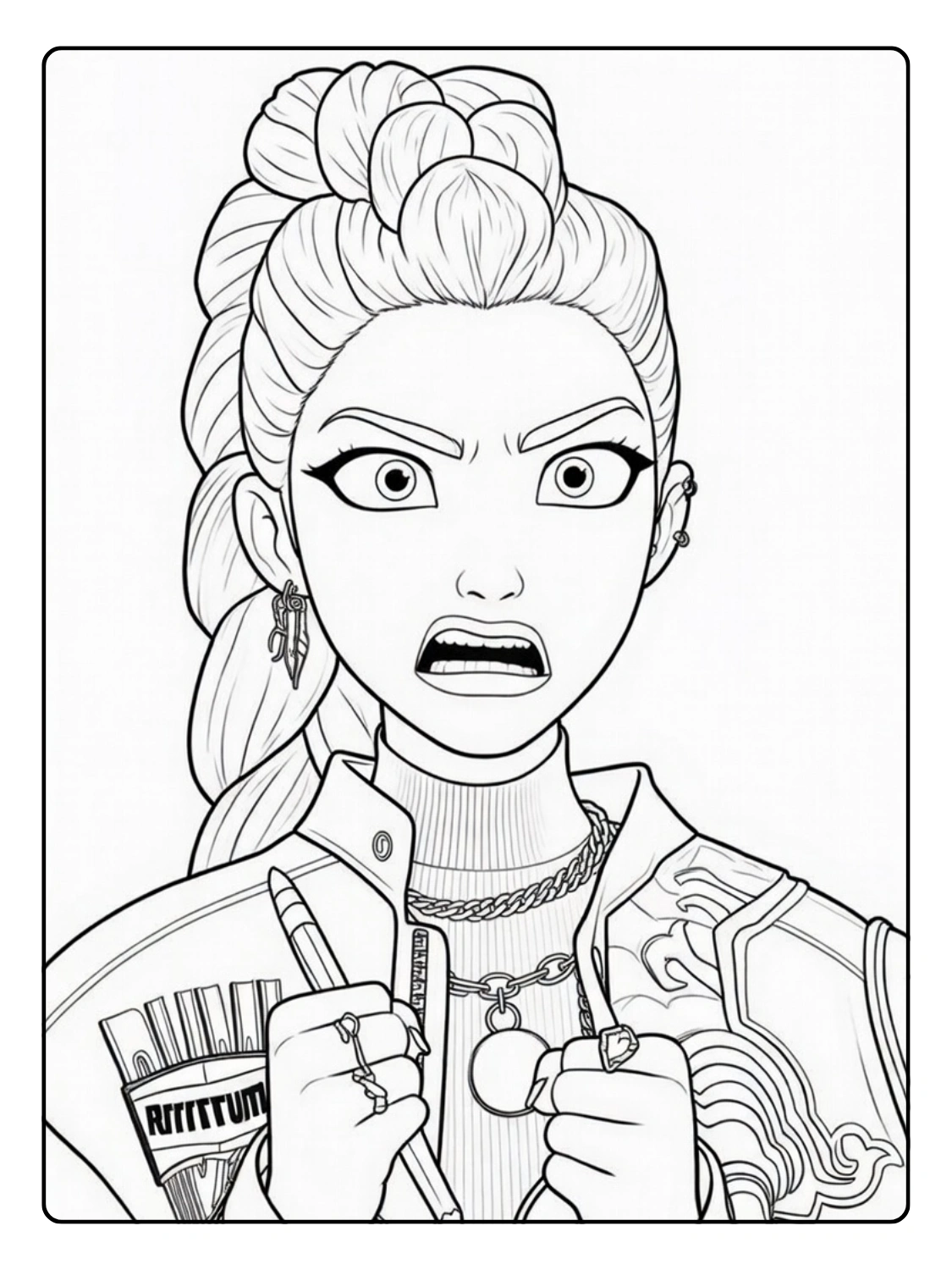 Rumi Coloriage (Kpop Demon Hunters) (2)