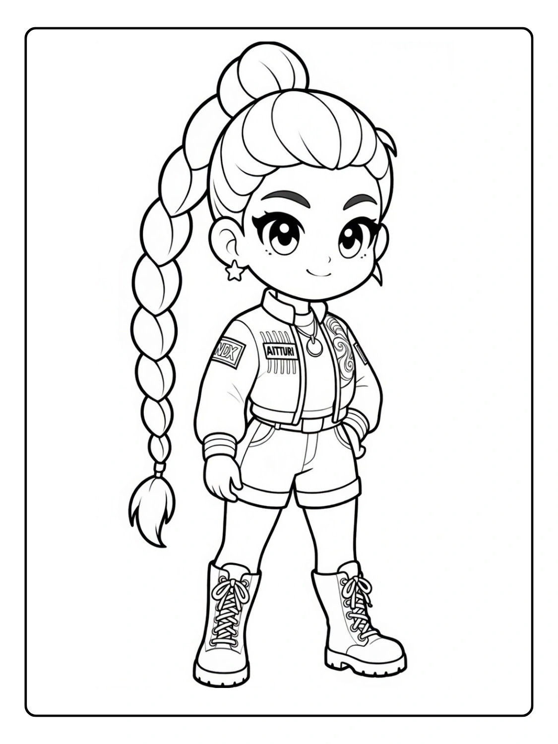 Rumi Coloriage (Kpop Demon Hunters) (4)