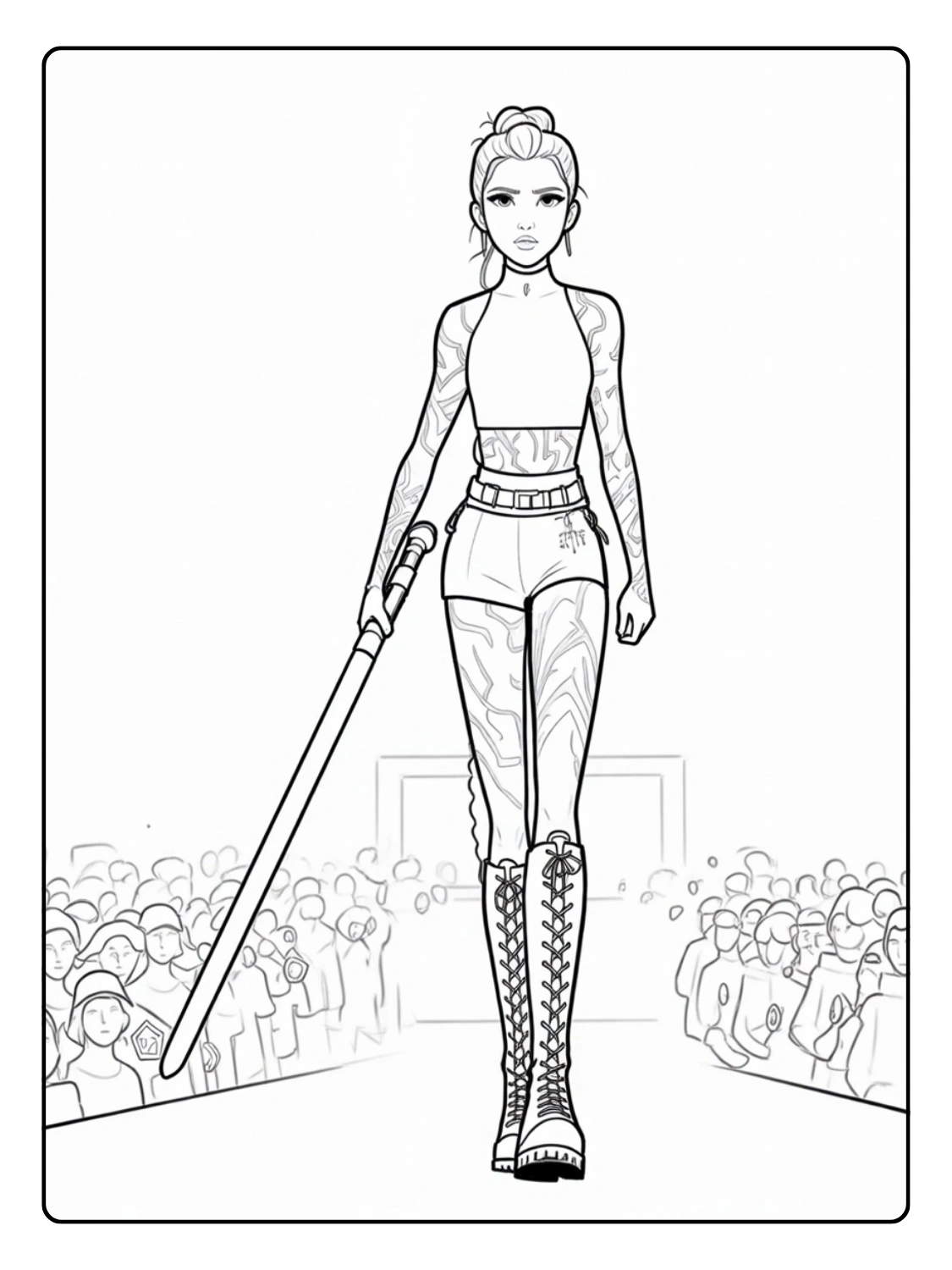 Rumi Coloriage (Kpop Demon Hunters) (5)