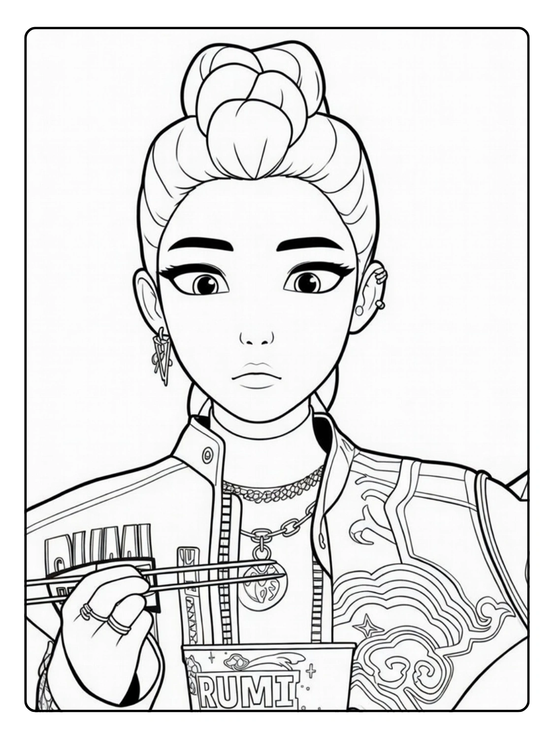 Rumi Coloriage (Kpop Demon Hunters) (6)