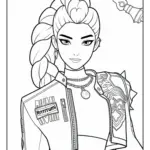 Rumi Coloriage (Kpop Demon Hunters) (8)
