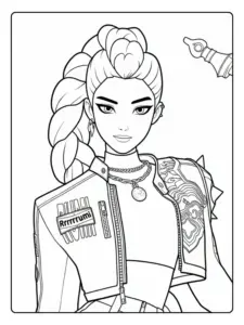 Rumi Coloriage (Kpop Demon Hunters) (8)